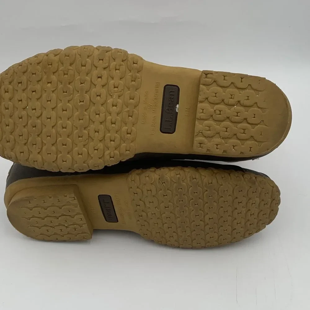 LL Bean Made in Maine Brown and tan Duck Boots men’s size 8.5 or Womans 9.5 - Picture 12 of 14